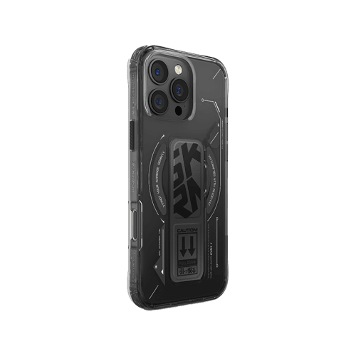 SkinArma Helio MagSafe Case With Grip Stand for iPhone 16 Pro - Black