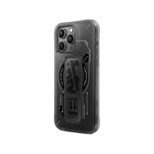 SkinArma Helio MagSafe Case With Grip Stand for iPhone 16 Pro Max - Black