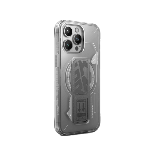 SkinArma Helio MagSafe Case With Grip Stand for iPhone 15 Pro - Grey