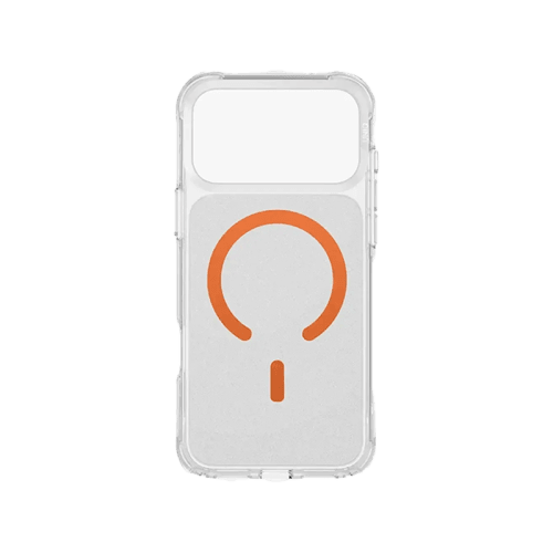 Uniq Hybrid LPX Classic MagSafe Case for iPhone 17 Pro Max - Frost Clear/Volt Orange