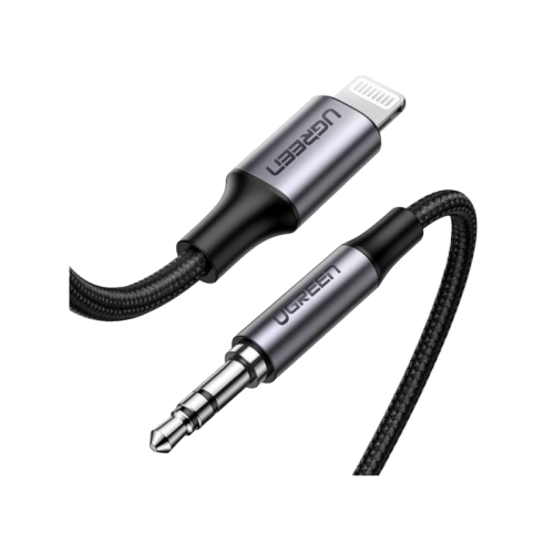 Ugreen Lightning to 3.5MM Audio Cable 2M - Black