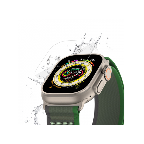 Green Full Glass Screen Protector For Apple Watch Ultra 49MM - Clear