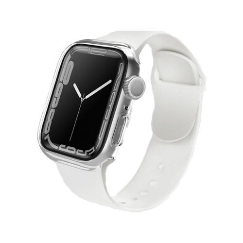 Uniq Legion Case With Screen Protection for Apple Watch 45mm - Dove Clear