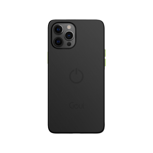 Goui Magnetic Case With Magnetic Bars for iPhone 12 / 12 Pro + Magnetic Strap - Black
