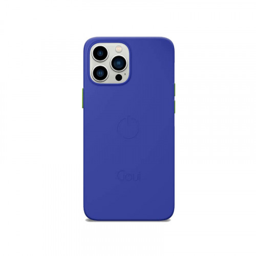 Goui Magnetic Case With Magnetic Bars for iPhone 13 Pro Max + Magnetic Strap - Azure Blue