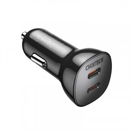 Choetech USB-C PD Fast Car Charger 40W - White