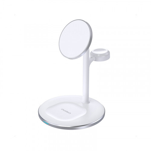 Choetech 3 in 1 Magnetic Wireless Charger station - White