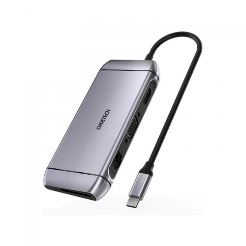 Choetech 9 in 1 USB-C Hub - Silver