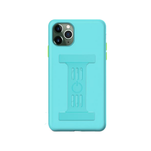 Goui Magnetic Case With Magnetic Bars for iPhone 13 Pro + Magnetic Strap - Cyan Blue