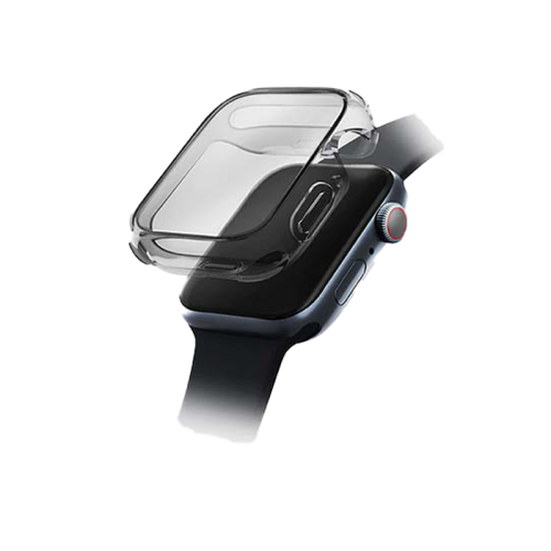 Uniq Hybrid Garde Watch Case With Screen Protection for Apple Watch 41mm - Smoked Tinted Grey