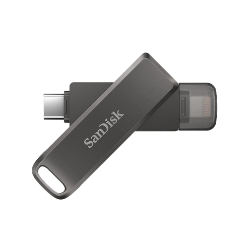 Sandisk Ixpand Luxe Dual USB-C + Lightning Flash Drive 128GB - Black