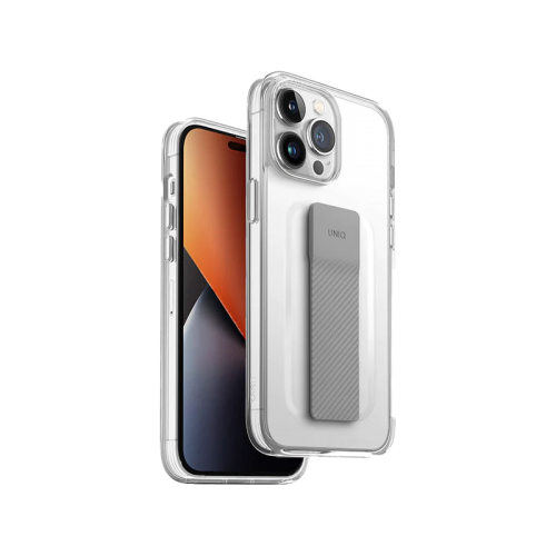 Uniq Hybrid Heldro Mount Series Case for iPhone 14 Pro - Lucent Clear