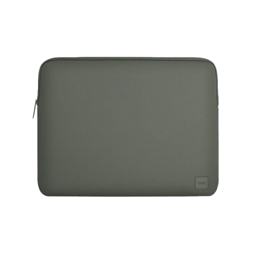 Uniq Cyprus Water-Resistant Neoprene Laptop Sleeve (Up to 14'') - Pewter Green