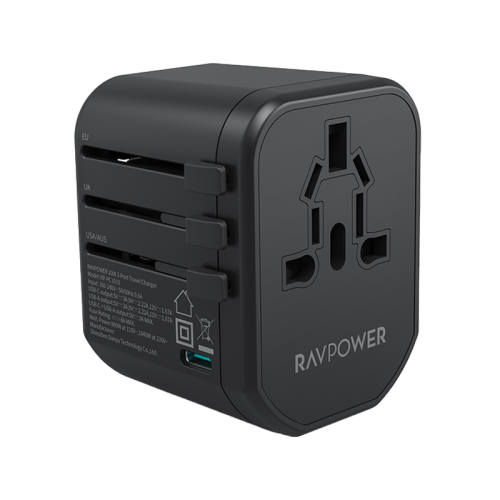 Shop Porodo GaN Power Cube Multi-Port Charger(3 AC 1 USB-A & 2 USB