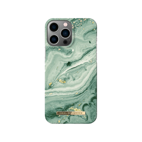 iDeal of Sweden Fashion Case for iPhone 14 Pro Max - Mint Swirl Marble