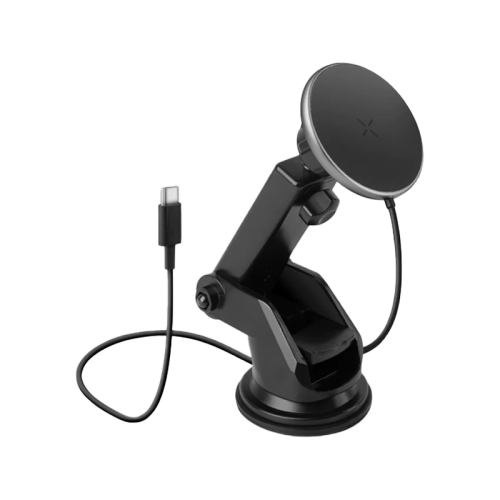 Energea MagDrive 15W MagSafe Car Charger (Desktop / Air Vent) - Gunmetal