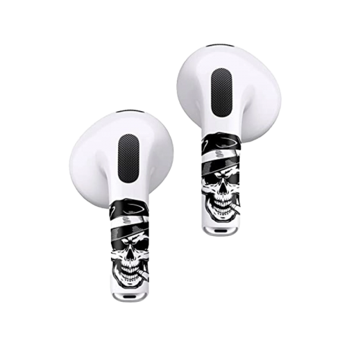 RockMax Art Skin With Applicator for Airpods 3 - Skull