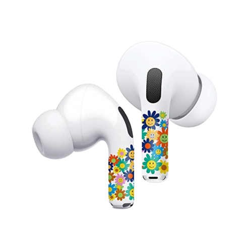 RockMax Art Skin With Applicator for Airpods Pro & Pro 2 - Happy Face
