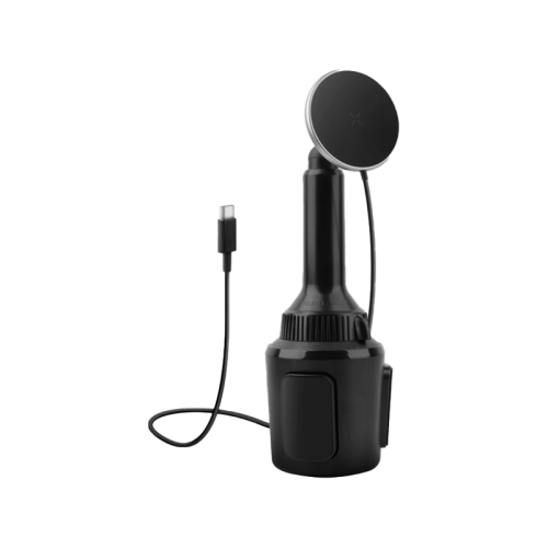 Energea MagDrive 15W MagSafe Car Charger (Cup Holder / Air Vent) - Gunmetal Black