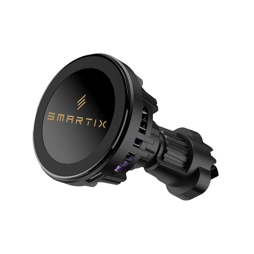Smartix Cooling Magnetic Wireless Car Charger - Black