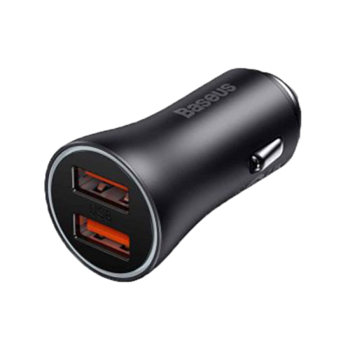 Baseus Golden Contractor Max 2 - Port USB-A 60W Car Charger - Dark Grey