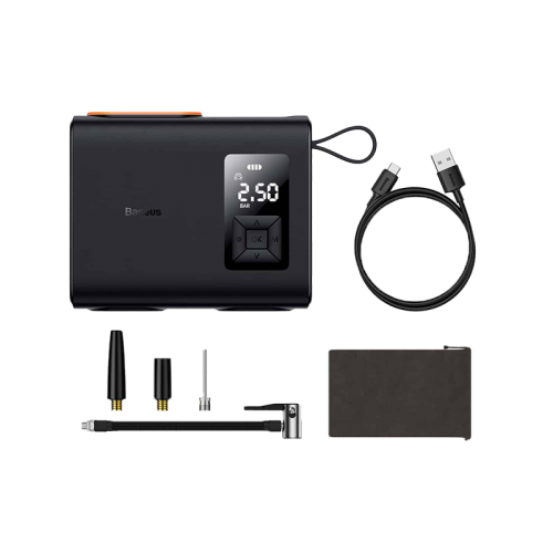 Baseus Mega Energy Pump Series Dual Cylinder Wireless inflator - Black