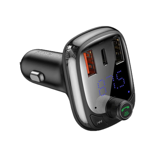 Baseus T Shaped S-13 Car Bluetooth MP3 FM music Transmitter - Black
