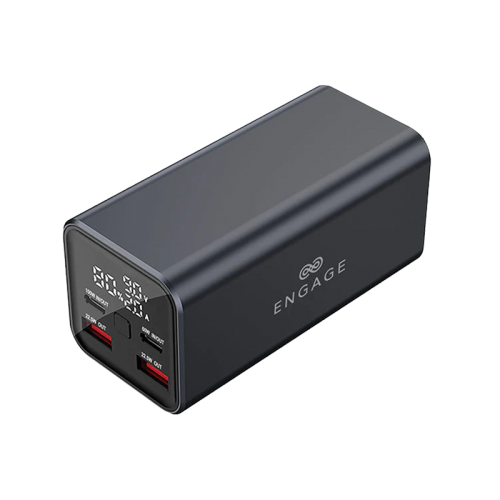 Engage 100W PD 20000mAh Power Bank With LED Display - Black