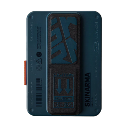 SkinArma Mirage Magnetic Card Holder With Grip-Stand - Blue