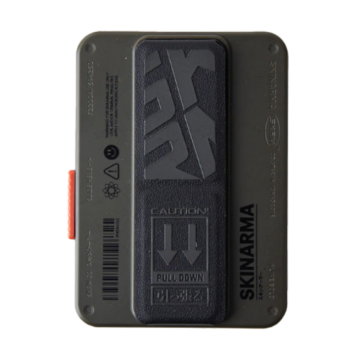 SkinArma Mirage Magnetic Card Holder With Grip-Stand - Pewter green