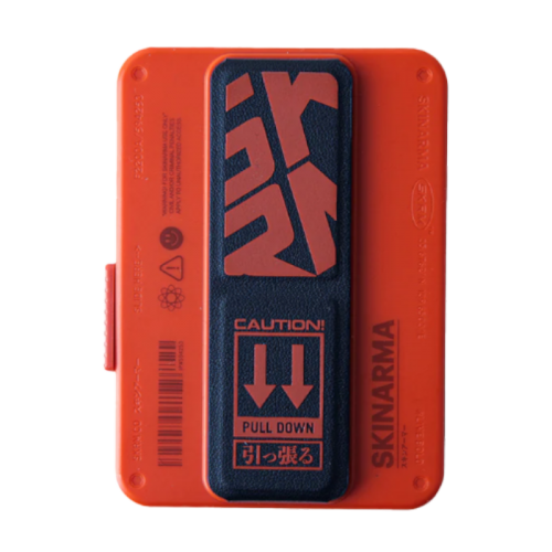 SkinArma Mirage Magnetic Card Holder With Grip-Stand - Orange