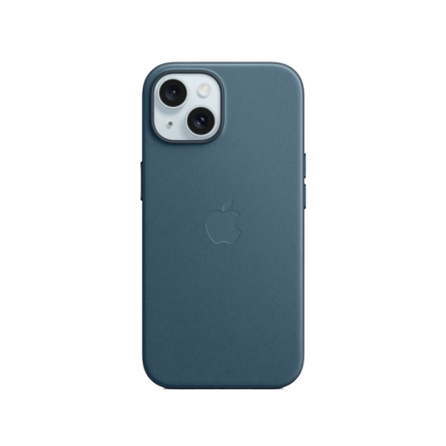 Apple FineWoven Case With MagSafe For iPhone 15 - Pacific Blue