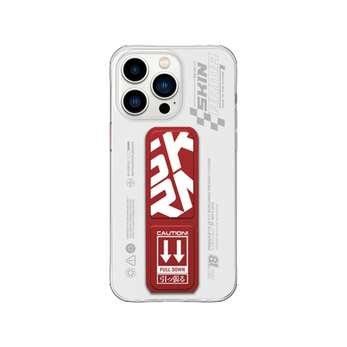 SkinArma Apex Grip-Stand Case for iPhone 15 Pro - Red