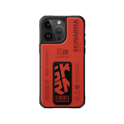 SkinArma Spunk MagSafe + Grip-Stand Case for iPhone 15 Pro Max - Orange