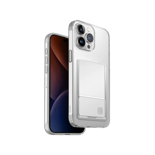 Uniq Hybrid Airfender Case for iPhone 15 Pro Max - Nude Transparent