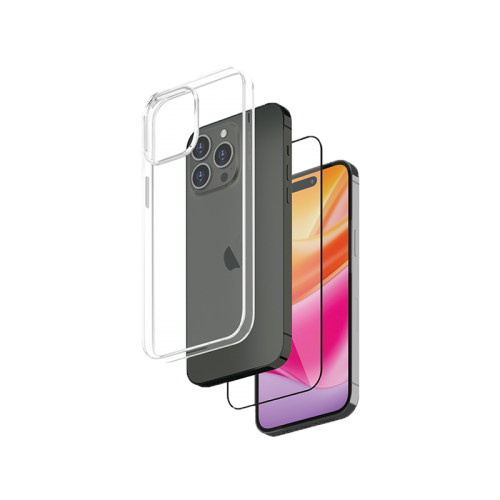 Smart Premium Bundle Case + Screen Protector for iPhone 15 Pro