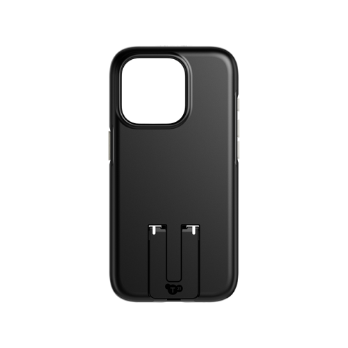 Tech21 Evo Crystal MagSafe Case With Kick Stand for iPhone 15 Pro Max - Obsidian Black