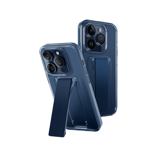Uniq Hybrid Heldro Mount With Stand Case for iPhone 15 Pro Max  - UltraMarine Deep Blue
