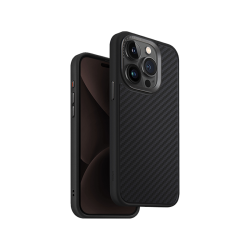 Uniq Hybrid Keva MagSafe Case for iPhone 15 Pro - Carbon Black