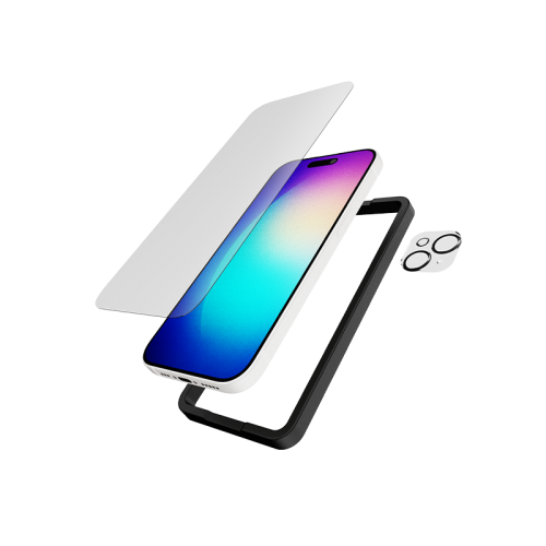 Tech21 Impact Glass Screen & Camera Lens Protector for iPhone 15 Pro