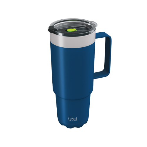 Goui Tumbler Stailess Steel Cup with Handle - Blue