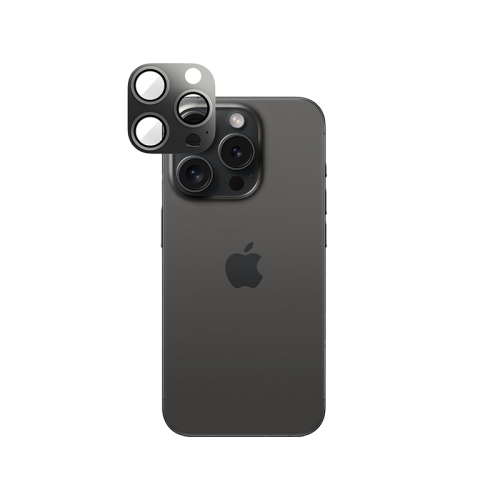 Smart Premium Camera Lens Protector for iPhone 15 Pro / 15 Pro Max - Black Titanium