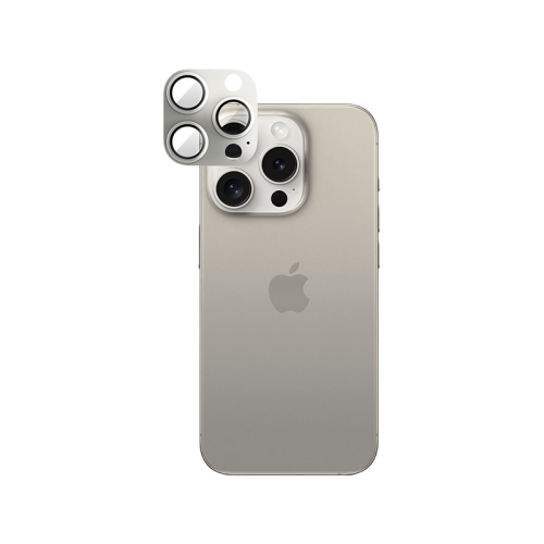 Smart Premium Camera Lens Protector for iPhone 15 Pro / 15 Pro Max - Natural Titanium