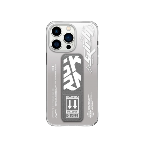 SkinArma Cosmo Grip-Stand Case for iPhone 15 Pro - Grey
