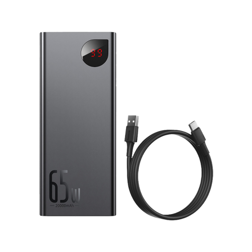 Baseus Adaman Metal Digital Display PD 65W 20000 mAh Power Bank - Black