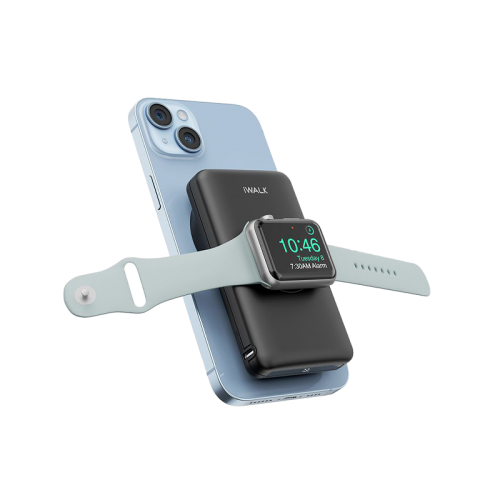 iWalk Mag-X MagSafe With Apple Watch Charging Port 10000mAh Power Bank - Black