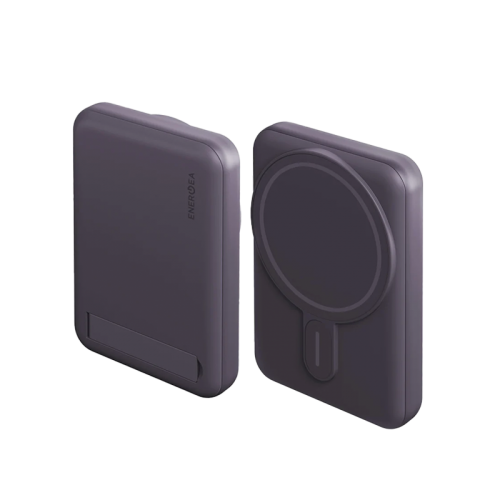 Energea Magpac Mini Ultra Slim Magsafe Compatible Power Bank With Stand 10000mAh - Purple