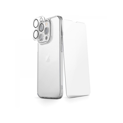 QDOS OptiGuard Eco Glass Plus iPhone 15 Pro Max (Transparent/Noir