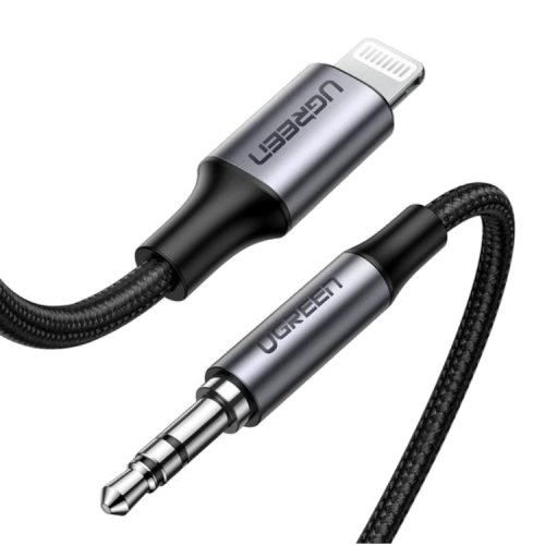Ugreen Lightning to 3.5MM Audio Cable 1M - Black