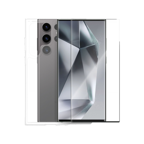 Smart Premium Bundle Case + Screen protector for Galaxy S24 Ultra - Clear